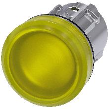 INDICATORE LUMINOSO GIALLO LENTE LISCIA - SIEMENS 3SU10516AA300AA0 - SIEMENS 3SU10516AA300AA0 product photo