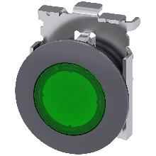 PULS. LUM. PIATTO VERDE 30MM - SIEMENS 3SU10610JB400AA0 - SIEMENS 3SU10610JB400AA0 product photo