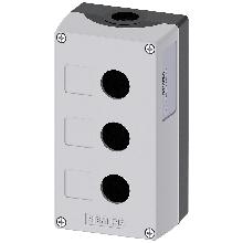 PULSANTIERA VUOTA GRIGIA 3 FORI - SIEMENS 3SU18030AA000AB1 - SIEMENS 3SU18030AA000AB1 product photo