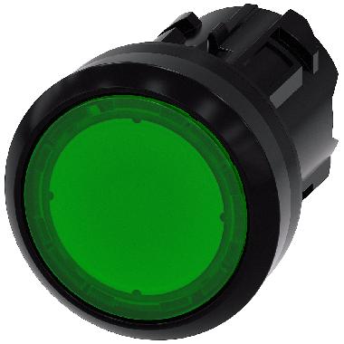 PULS. LUMINOSO PIATTO VERDE - SIEMENS 3SU10010AB400AA0 - SIEMENS 3SU10010AB400AA0 product photo Photo 01 3XL