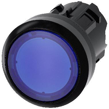 PULS. LUMINOSO PIATTO BLU - SIEMENS 3SU10010AB500AA0 - SIEMENS 3SU10010AB500AA0 product photo Photo 01 3XL