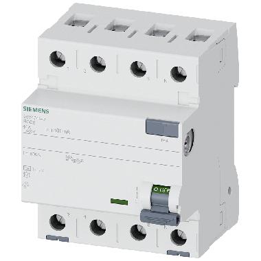 DIFF. 4P 40A 0,5A TIPO  AC - SIEMENS 5SV47440 - SIEMENS 5SV47440 product photo Photo 01 3XL