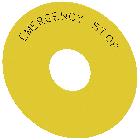 TARGH. GIALLA EMERG. STOP DIAM. EXT 75M - SIEMENS 3SU19000BC310DA0 - SIEMENS 3SU19000BC310DA0 product photo