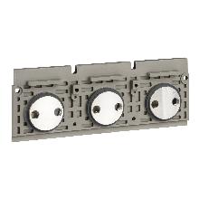 CONNETTORI 3 PZ ATTACCHI VERTICALI SUPERIORI 3P NS/NT FISSO - SCHNEIDER ELECTRIC 33604 product photo
