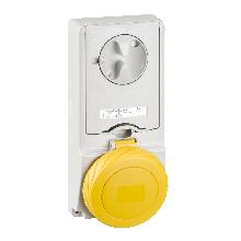 Presa da incasso interbloccata con fusibile Unika IP65 32A 110V 2P+T - SCHNEIDER ELECTRIC 82189 product photo