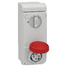 Presa da parete interbloccata Unika IP65 16A 380V 3P+T - SCHNEIDER ELECTRIC 83085 product photo