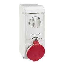 Presa da parete interbloccata fusibilata Unika IP44 32A 380V 3P+N+T - SCHNEIDER ELECTRIC 83147 product photo