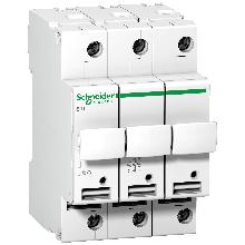 Base portafusibile STI - 3P - 8.5x31.5 - 400 Vca - SCHNEIDER ELECTRIC A9N15655 product photo