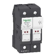 Portafusibile TeSys DF 32A - fusibile 10x38 2P con LED - SCHNEIDER ELECTRIC DF102V product photo