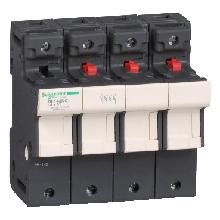 Portafusibile TeSys DF 50A - fusibile 14x51 3P+N - SCHNEIDER ELECTRIC DF143NC product photo