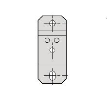 Canalis - Alzata per fissaggio - SCHNEIDER ELECTRIC KBB40ZFMP product photo