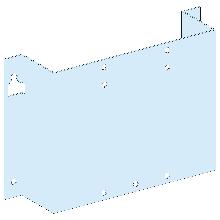 Piastra di fondo NS-INS250V fis/dir L250 - SCHNEIDER ELECTRIC LVS03050 product photo