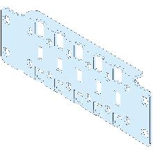 Traverse L400 per P400 2 pz - SCHNEIDER ELECTRIC LVS03584 product photo