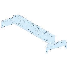 Supporto inferiore barre V laterale 5/10mm - SCHNEIDER ELECTRIC LVS04663 product photo