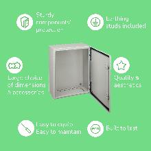 Cassa Spacial CRN 400X300x200 porta piena - SCHNEIDER ELECTRIC NSYCRN43200 - SCHNEIDER ELECTRIC NSYCRN43200 product photo