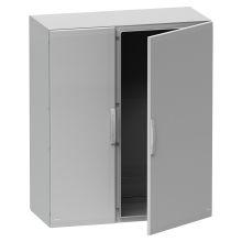 Armadio in poliestere con porta liscia 1250x1000x320 IP65 RAL 7035 - SCHNEIDER ELECTRIC NSYPLA12103G product photo