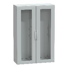 Armadio in poliestere con porta trasparente 1500x1000x420 IP65 RAL 7035 - SCHNEIDER ELECTRIC NSYPLA15104TG product photo