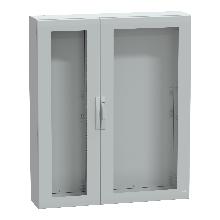 Armadio in poliestere con porta trasparente 1500x1250x320 IP65 RAL 7035 - SCHNEIDER ELECTRIC NSYPLA15123TG product photo