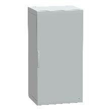Armadio in poliestere con porta liscia 1500x750x620 IP65 RAL 7035 - SCHNEIDER ELECTRIC NSYPLA1576G product photo