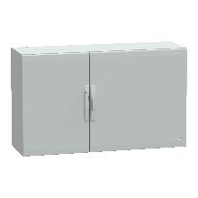 Armadio in poliestere con porta liscia 750x1250x420 IP65 RAL 7035 - SCHNEIDER ELECTRIC NSYPLA7124G product photo