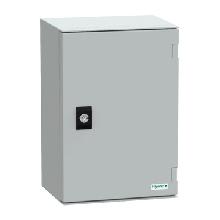 Cassa in poliestere 310x215x160 IP65 RAL 7035 - SCHNEIDER ELECTRIC NSYPLM32G product photo