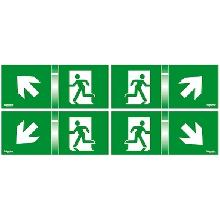 4 Schermi 45 gradi per Kit Segnalazione Exiway Smartled 24m, Accessorio di Segnalazione - SCHNEIDER ELECTRIC OVA53165 product photo