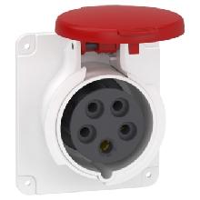 Presa fissa BT da incasso diritta IP44 16A 380V 3PNT cablaggio rapido - SCHNEIDER ELECTRIC PKY16G435 product photo