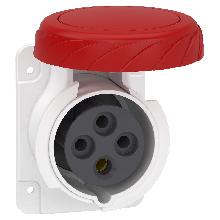 Presa fissa BT da incasso diritta IP67 16A 380V 3PT cablaggio rapido - SCHNEIDER ELECTRIC PKY16G734 product photo