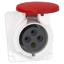 Presa fissa BT da incasso inclinata IP44 32A 380V 3PT cablaggio rapido - SCHNEIDER ELECTRIC PKY32F434 product photo