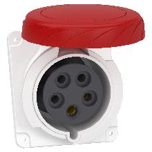 Presa fissa BT da incasso inclinata IP67 32A 380V 3PNT cablaggio rapido - SCHNEIDER ELECTRIC PKY32F735 product photo