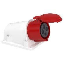 Presa BT da parete small IP44 32A 380V 3P+T a cablaggio rapido - SCHNEIDER ELECTRIC PKY32W434 product photo