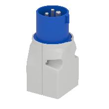 Adattatore IC 2P+T 16A 230V/2P+T - UNEL/bipasso - SCHNEIDER ELECTRIC PKZA207 product photo