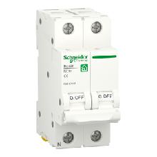 Interruttore magnetotermico RESI9 MCB 1P+N C 6A 4500A 2 MODULI - SCHNEIDER ELECTRIC R9F37606 product photo