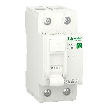 INTERRUTTORE DIFFERENZIALE RESI9 RCCB 2P 25A  30MA  AC - SCHNEIDER ELECTRIC R9R21225 product photo