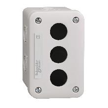 Pulsantiera vuota XAL-E - grigio chiaro - 3 fori - IP54 - PER XB7  D.22 MM - SCHNEIDER ELECTRIC XALE3 product photo