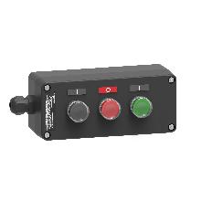 Pulsantiera - XAW-G - plastica - 1 NO - verde - tre funzioni - SCHNEIDER ELECTRIC XAWG310EX product photo