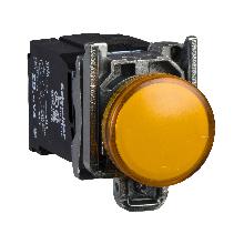 Lampada spia D.22  - IP65 - gialla - lampadina BA 9S - 120V - SCHNEIDER ELECTRIC XB4BV35 product photo