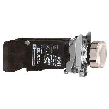 Pulsante luminoso bianco D.22  - filoghiera ad impulso - 120V - 1NO+1NC - SCHNEIDER ELECTRIC XB4BW3135 product photo