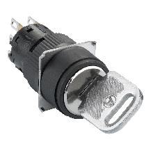 Selettore nero D.16 - a chiave - 2 posizioni - 1 NC/NO - SCHNEIDER ELECTRIC XB6EAG221P product photo