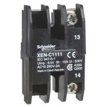 Contatto pulsantiera pensile 240 VAC 3A XAC - SCHNEIDER ELECTRIC XENC1111 product photo