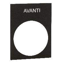 Targhetta AVANTI - SCHNEIDER ELECTRIC ZB2BY2605 product photo