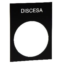 TARGHETTA DISCESA - SCHNEIDER ELECTRIC ZB2BY2608 - SCHNEIDER ELECTRIC ZB2BY2608 - SCHNEIDER ELECTRIC ZB2BY2608 product photo