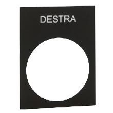 TARGHETTA DESTRA - SCHNEIDER ELECTRIC ZB2BY2609 - SCHNEIDER ELECTRIC ZB2BY2609 - SCHNEIDER ELECTRIC ZB2BY2609 product photo