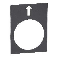 Etichetta - 30 x 40mm - nera - sx o lento - SCHNEIDER ELECTRIC ZB2BY2910 product photo