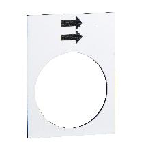 Etichetta - 30x40mm - bianco - sollevamento o destra, veloce - SCHNEIDER ELECTRIC ZB2BY4902 product photo