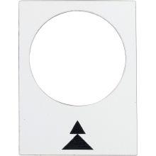 Etichetta - 30×40mm - bianco - destra, lento-veloce - SCHNEIDER ELECTRIC ZB2BY4909 product photo