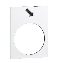 Etichetta - 30 x 40mm - bianca - avanti, lento - SCHNEIDER ELECTRIC ZB2BY4913 product photo