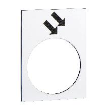 Etichetta - 30x40mm - bianco - avanti, veloce - SCHNEIDER ELECTRIC ZB2BY4914 product photo