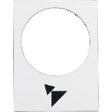 Etichetta - 30x40mm- bianco - avanti, lento-veloce - SCHNEIDER ELECTRIC ZB2BY4915 product photo