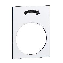 Etichetta - 30x40mm - bianco - rotazione destra, lento - SCHNEIDER ELECTRIC ZB2BY4919 product photo